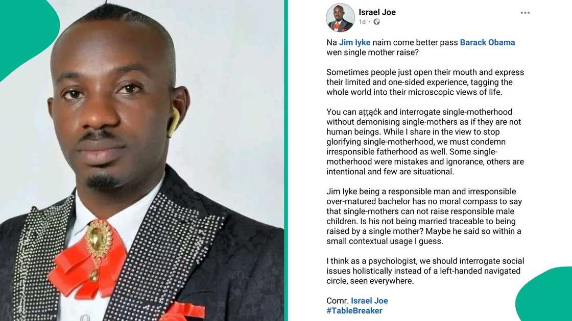 Jim Iyke on single mothers