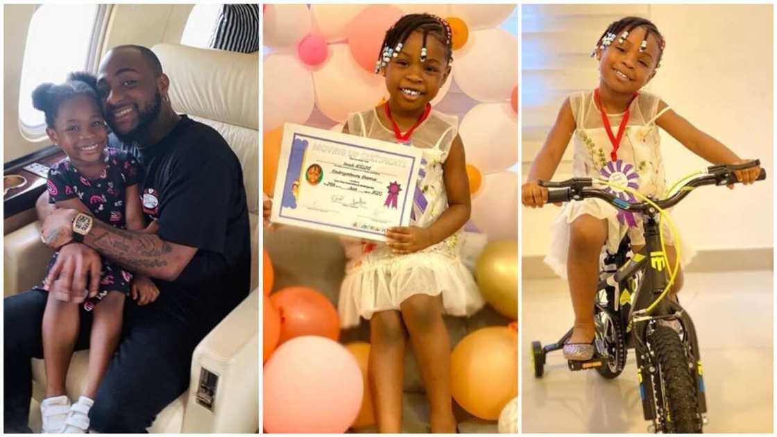 Davido's daughter Imade graduates from kindergarten, receives gift