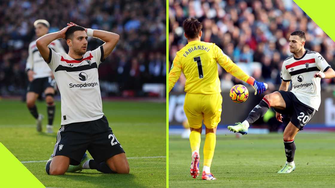 Diogo Dalot: Man Utd defender produces ‘miss of the season’ against West Ham