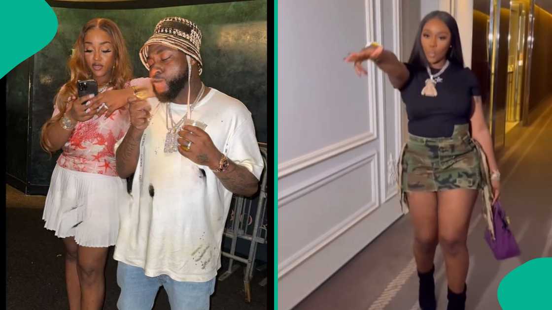 Video of Davido and Chioma doing the Watashi dance challenge trends.