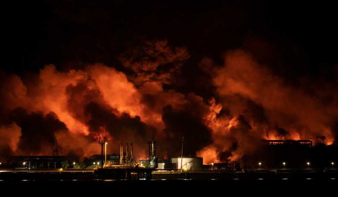 The fire at a Cuban fuel depot has been raging for days The fire at a Cuban fuel depot has been raging for days