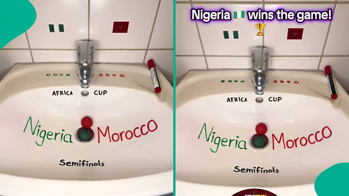 Oyibo man predicts Nigeria vs Morocco AFCON semi-final with tennis balls