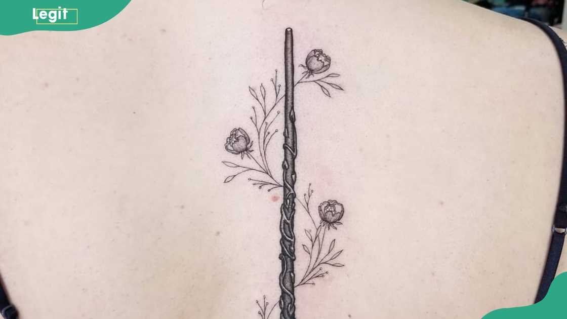 Magic wand tattoo