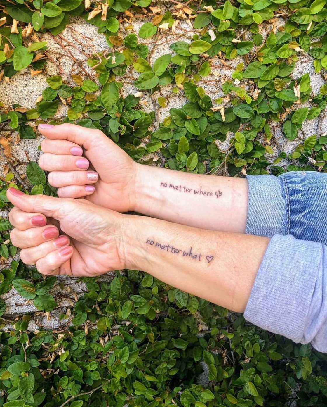 Mother daughter tattoo