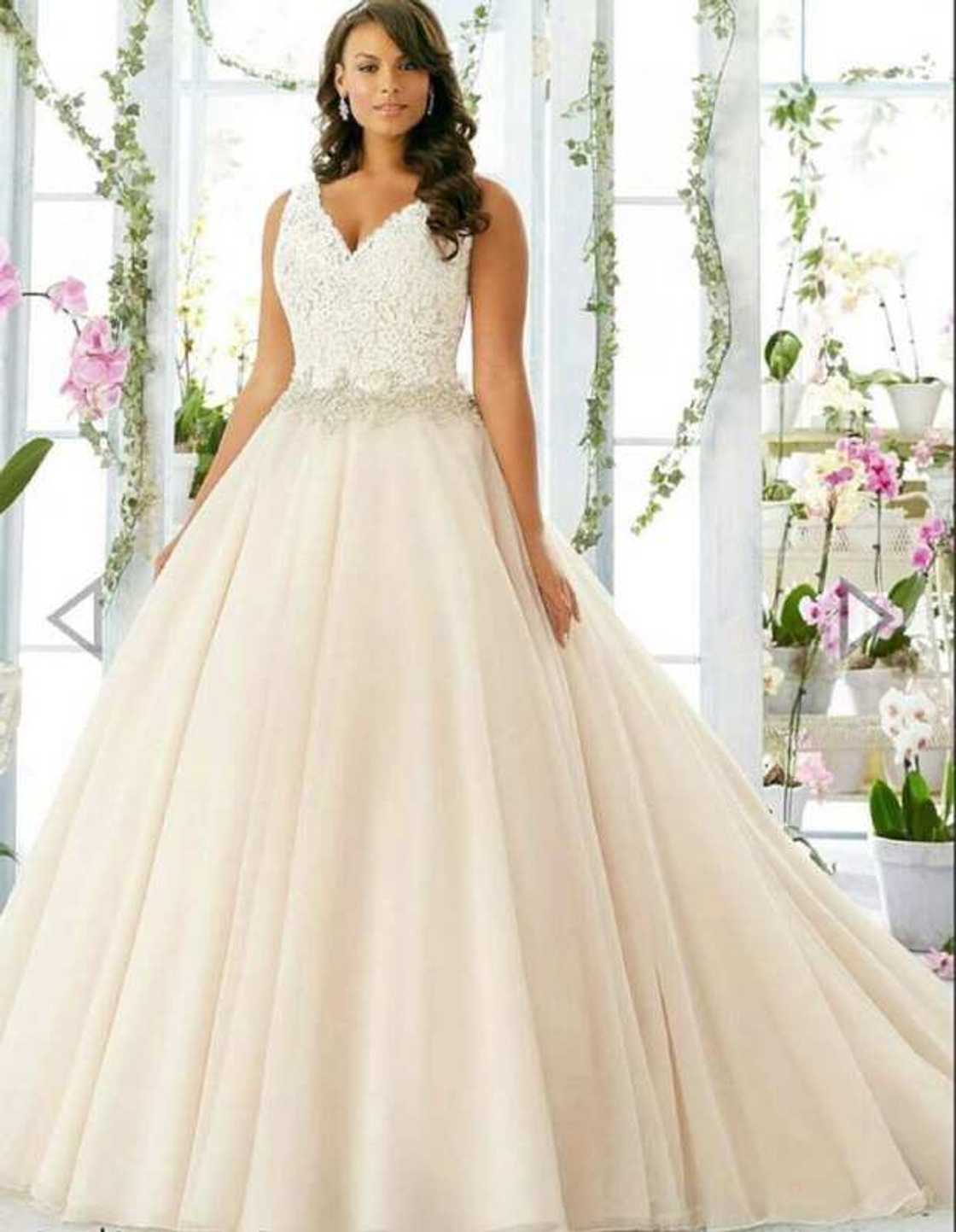 V-neck plus size wedding dresses V-neck plus size wedding dresses