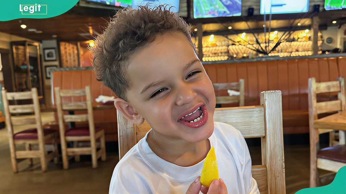 Creed Romello Lowry-Lopez in a restautrant Creed Romello Lowry-Lopez in a restautrant