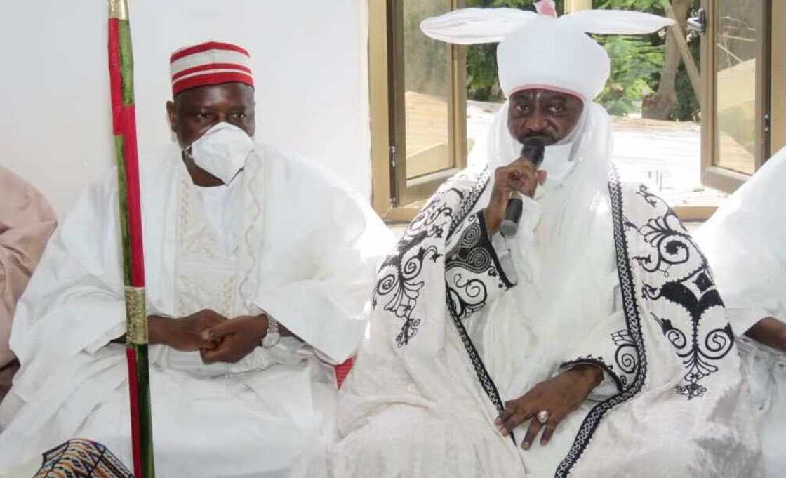 Rasuwar Mahaifi: Aminu Ado Bayero ya ziyarci tsohon Gwama Rabiu Kwankwaso