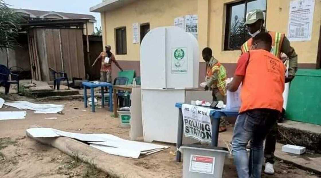 Aba North/South bye-election: Explosion Rocks Polling Centre During Voting Aba North/South bye-election: Explosion Rocks Polling Centre During Voting