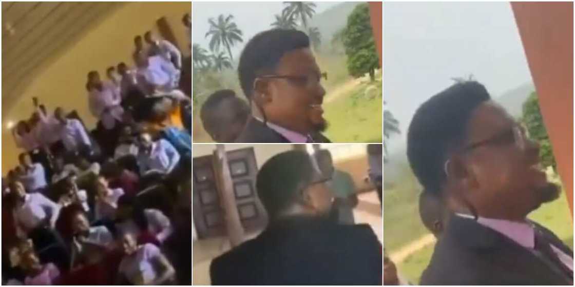 Many Call Out their Lecturers as Students Throw Surprise Birthday Party for their HOD, Video Warms Hearts Many Call Out their Lecturers as Students Throw Surprise Birthday Party for their HOD, Video Warms Hearts