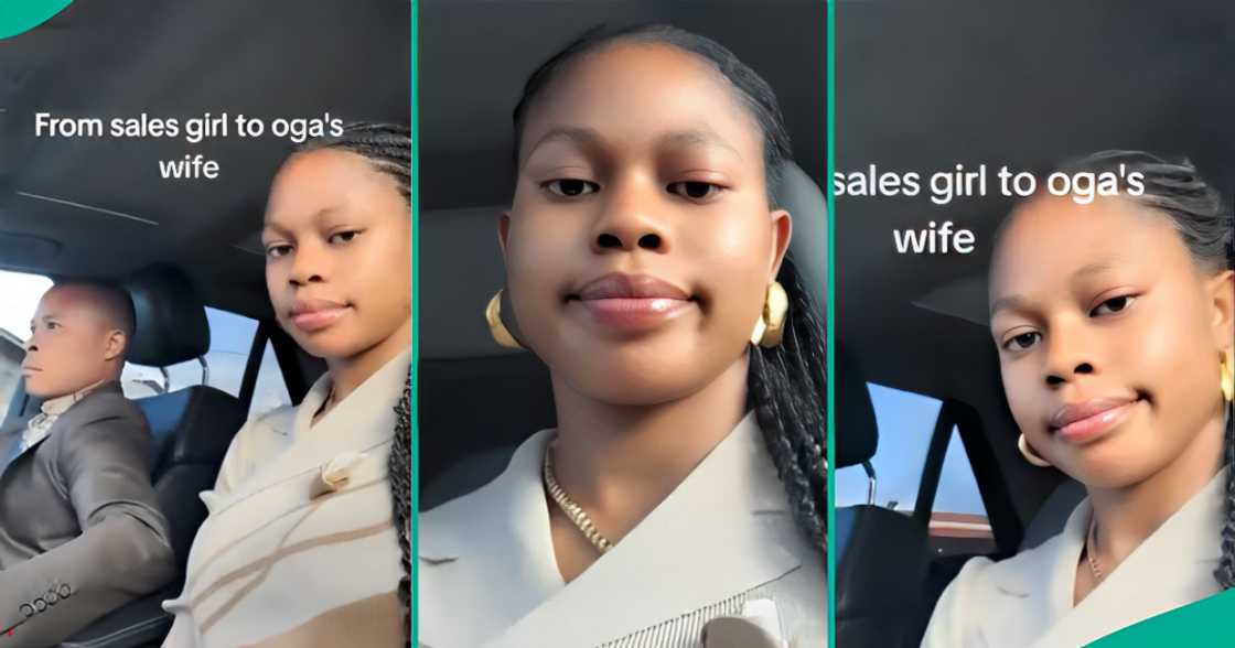 A Nigerian lady who married her boss goes viral on social media. A Nigerian lady who married her boss goes viral on social media.