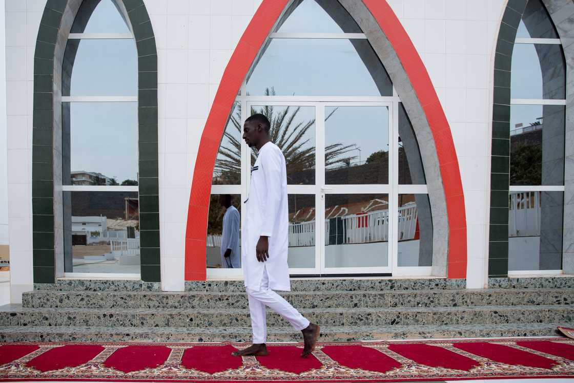 A man in a mosque A man in a mosque