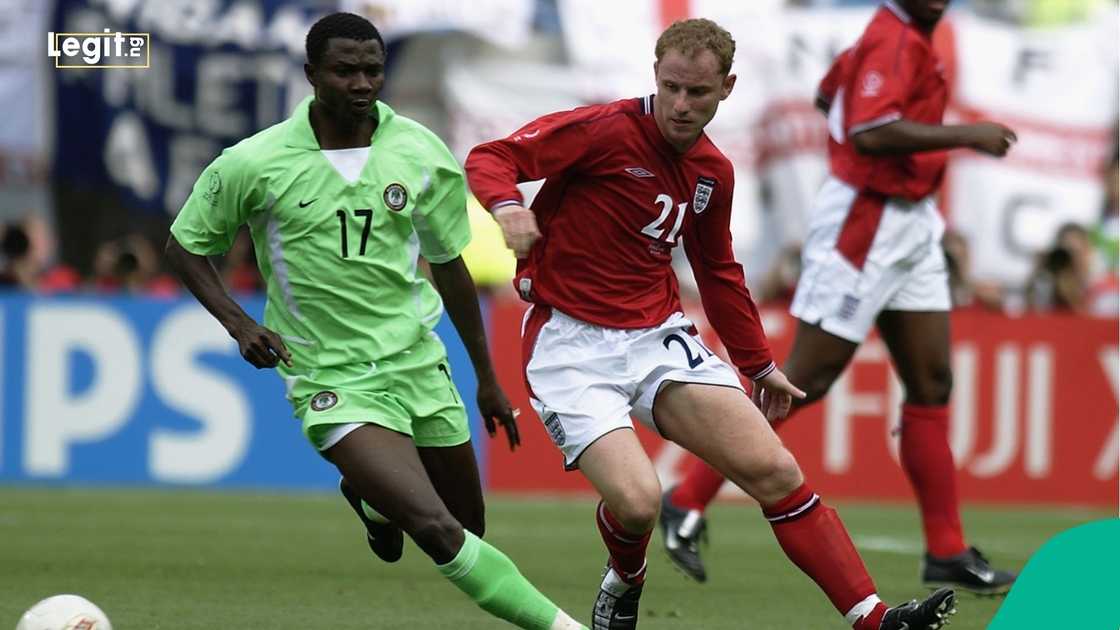 Julius Aghahowa, 2002 World Cup, Nigeria, Super Eagles, England, Osaka, Japan, Football.
