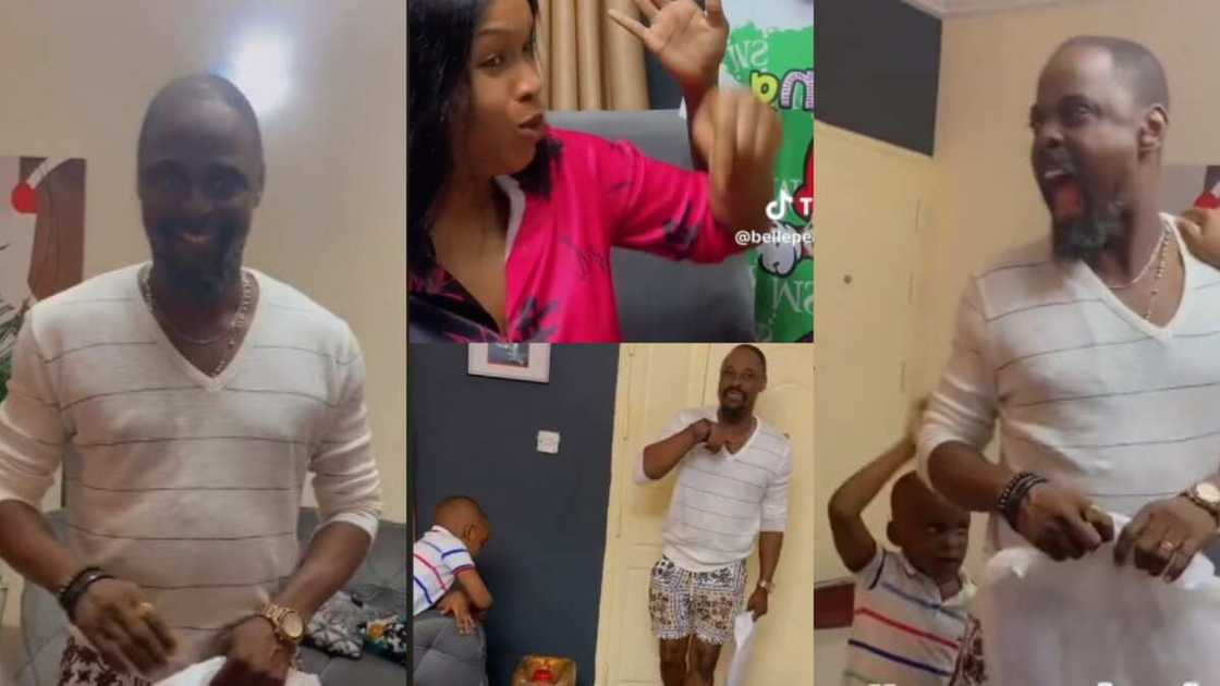 Father gets knocked over coming home late. Father gets knocked over coming home late.