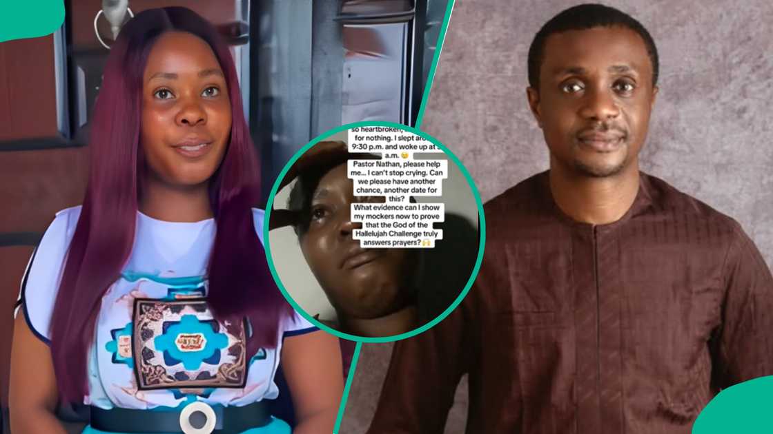 A lady tearfully makes a request to Nathaniel Bassey after missing Hallelujah Challenge