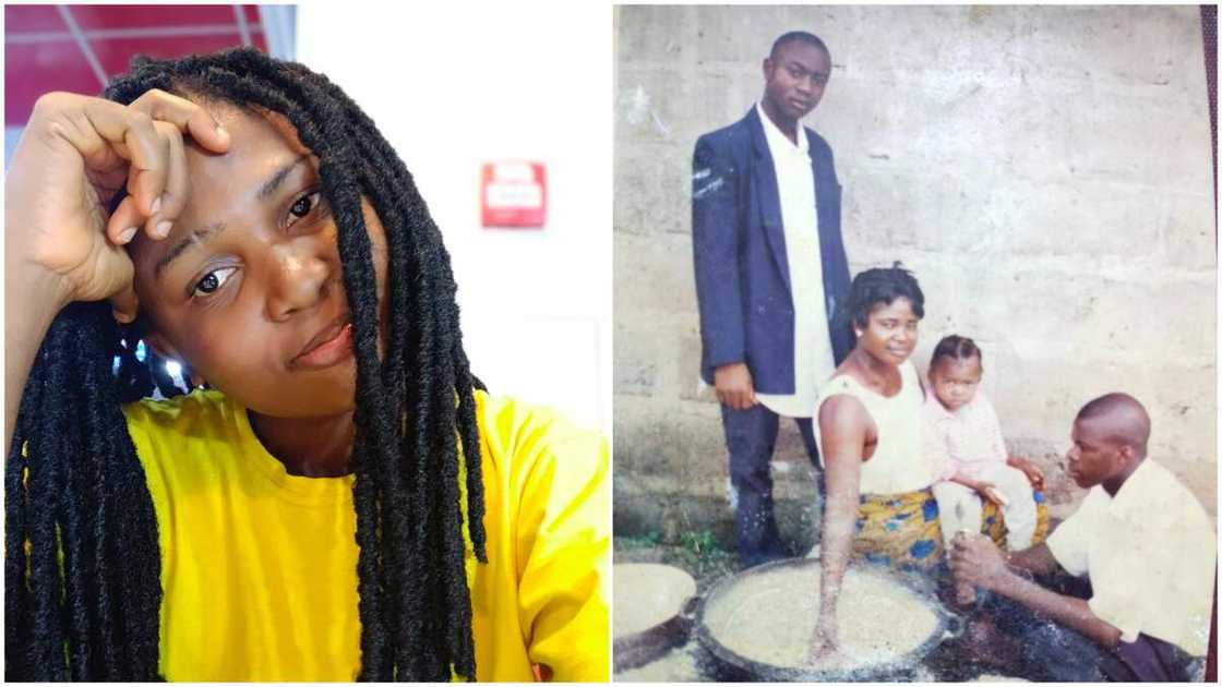 Lord, break this chain of poverty - Nigerian lady shares old family photo Lord, break this chain of poverty - Nigerian lady shares old family photo