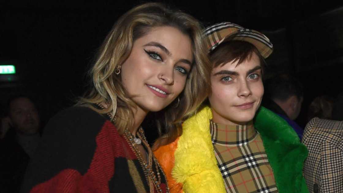 Paris Jackson and Cara Delevingne in London, England.