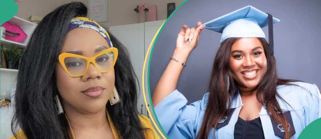 Stella Damasus' lookalike daughter graduates from Columbia University. Stella Damasus' lookalike daughter graduates from Columbia University.