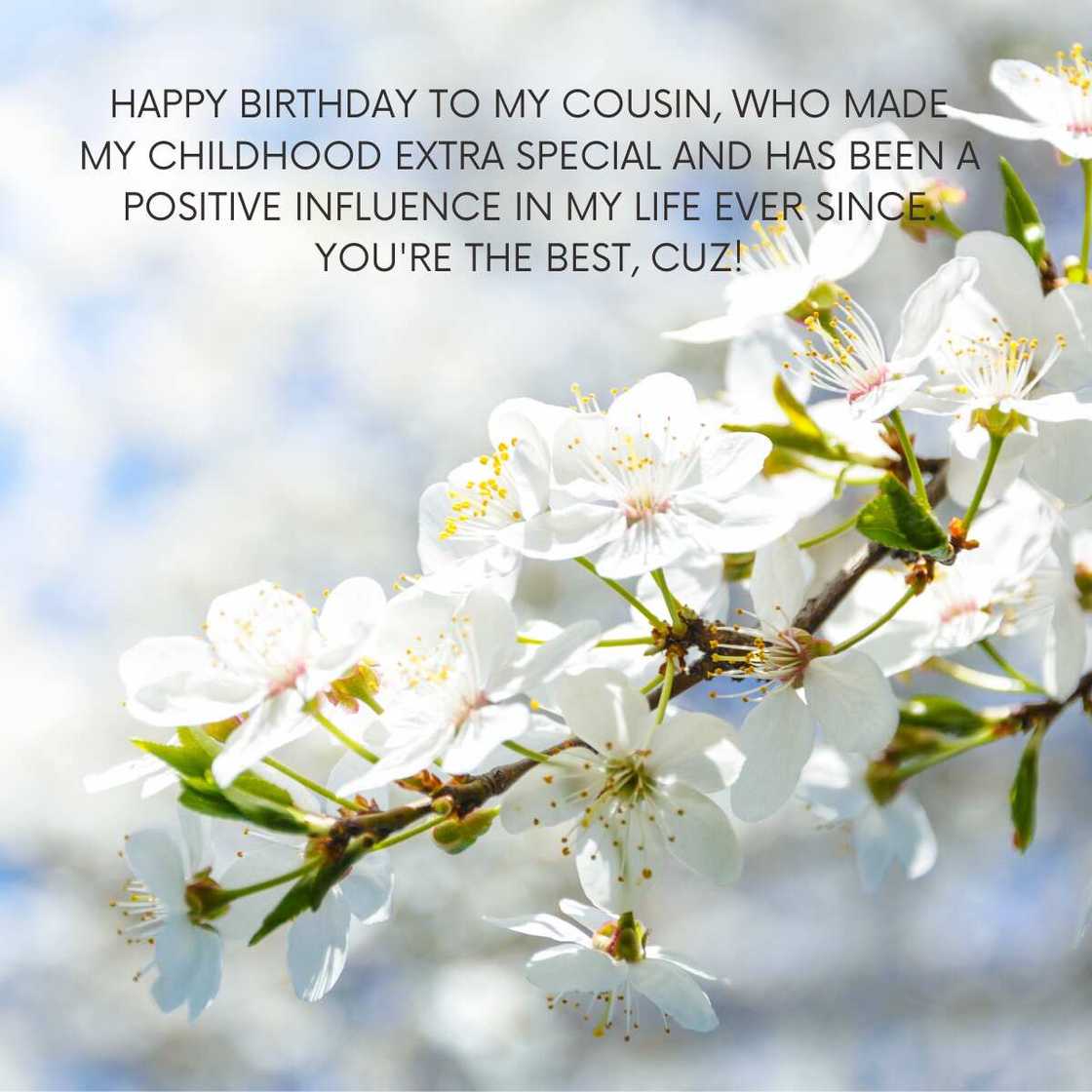 Happy birthday cuz Happy birthday cuz