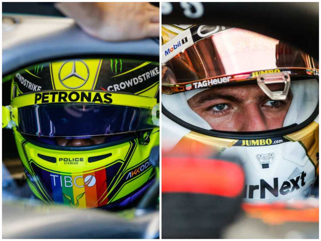 Hamilton et Verstappen Hamilton et Verstappen