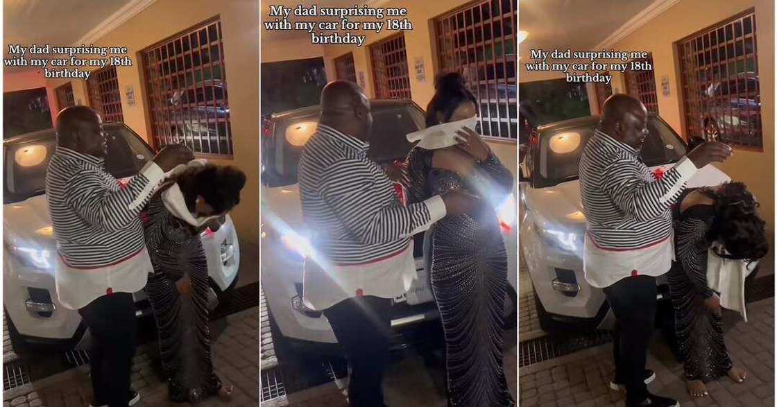Dad surprises daughter with car on her 18th birthday Dad surprises daughter with car on her 18th birthday