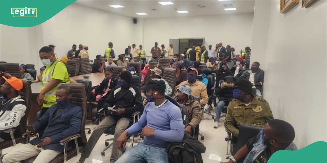 Evacuated Nigerians arriving from South Africa have expressed gratitude to the Federal Government Evacuated Nigerians arriving from South Africa have expressed gratitude to the Federal Government