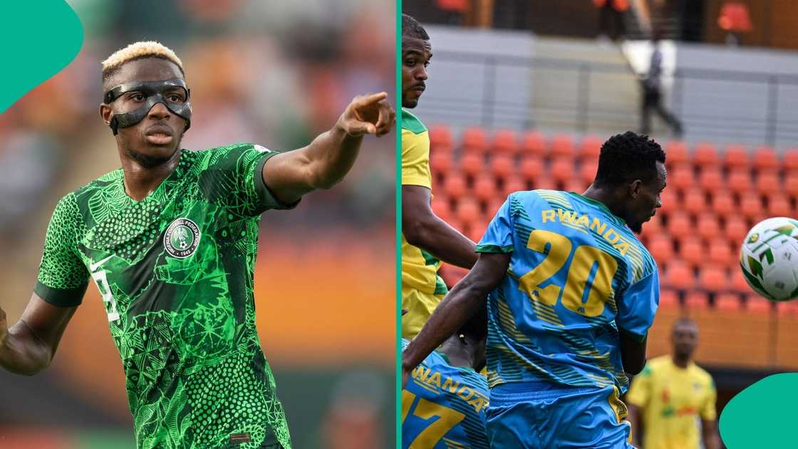 Claude Niyomugabo, Rwanda, Super Eagles, Nigeria, Victor Osimhen. Claude Niyomugabo, Rwanda, Super Eagles, Nigeria, Victor Osimhen.