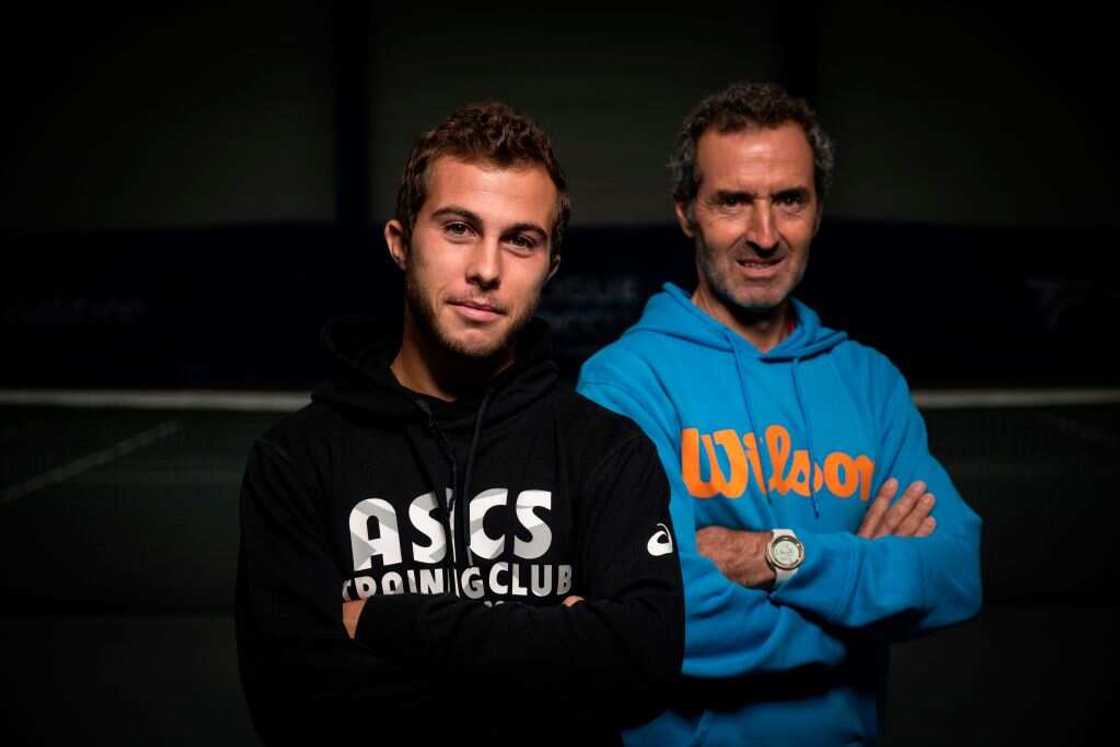 Hugo Gaston et son coach Hugo Gaston et son coach