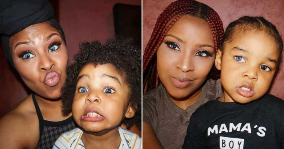 Elizabeth Tyler and her son Elizabeth Tyler and her son