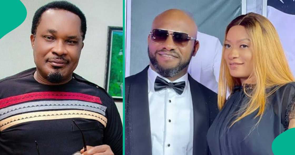 Jerry Amilo replies people tagging his viral video to May Edochie. Jerry Amilo replies people tagging his viral video to May Edochie.