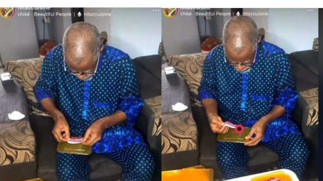 Father helps daughter with the little he can Father helps daughter with the little he can