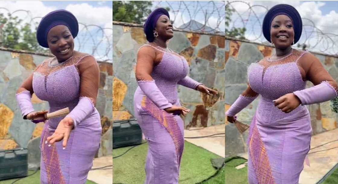 Photos of a lady posing for a dance during a wedding. Photos of a lady posing for a dance during a wedding.