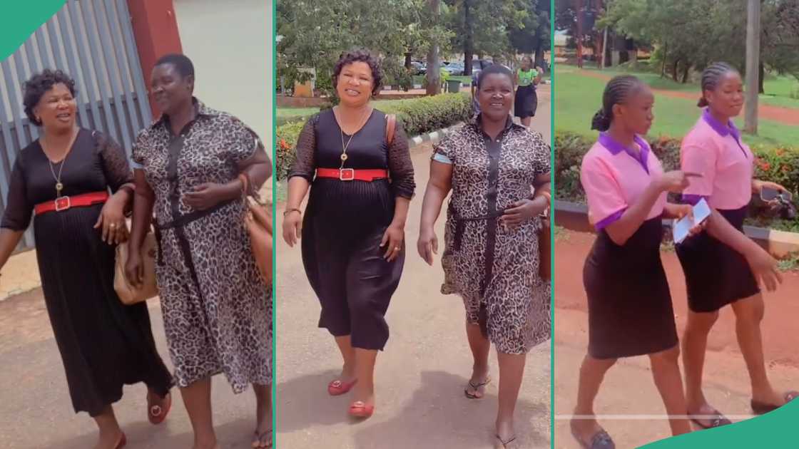 Woman reunites with her childhood friend. Woman reunites with her childhood friend.