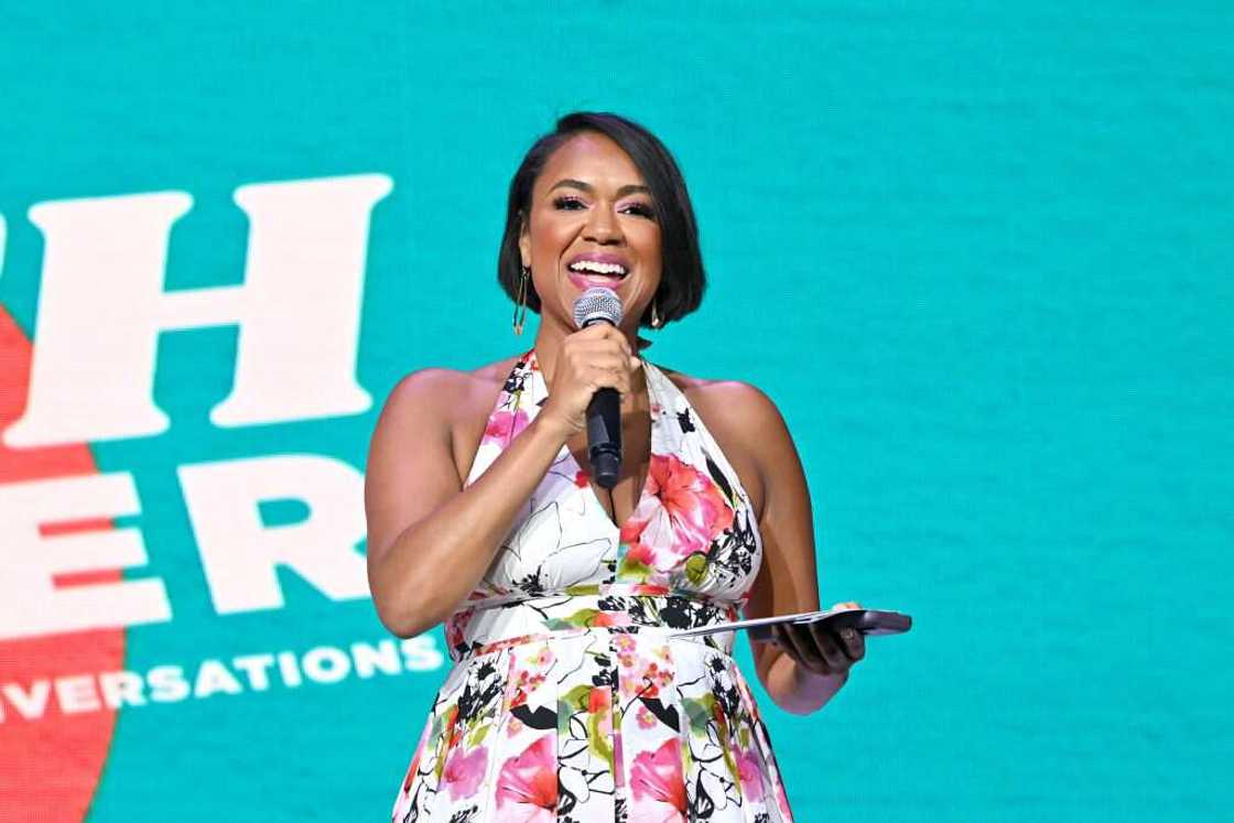 Tiffany Cross speaks during the 2022 Essence Festival of Culture Tiffany Cross speaks during the 2022 Essence Festival of Culture