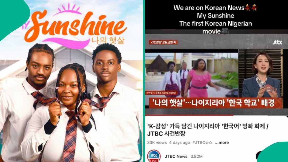 Mummy Wa's Korean-Nigerian movie makes news in Korea.