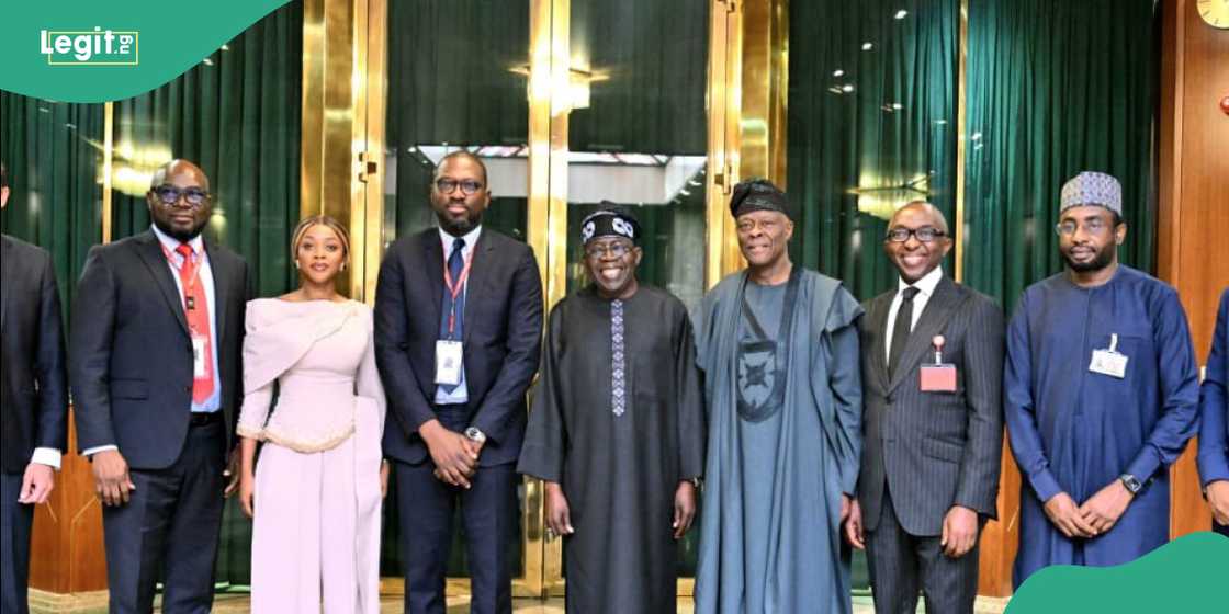 President Tinubu meets with Flutterwave team.