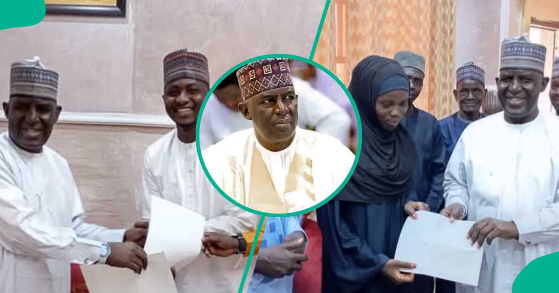 Matasa sun yaba da dan majalisa ya ba su aiki a Borno Matasa sun yaba da dan majalisa ya ba su aiki a Borno