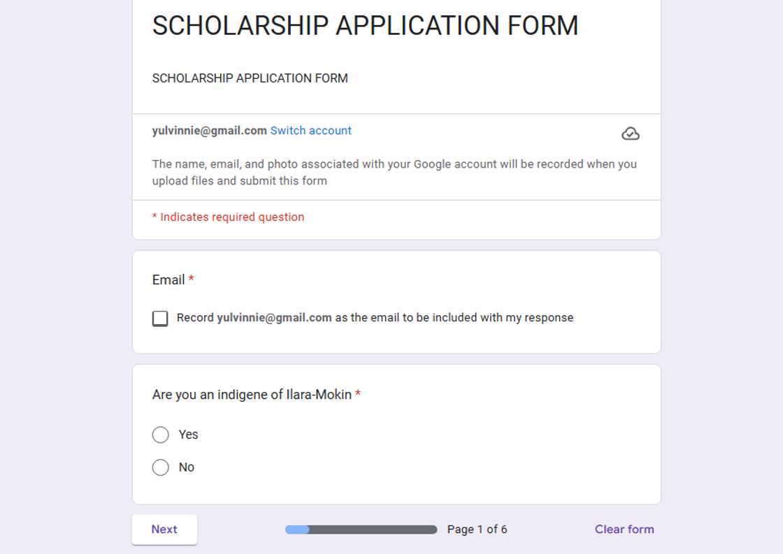Elizade University scholarship form Elizade University scholarship form