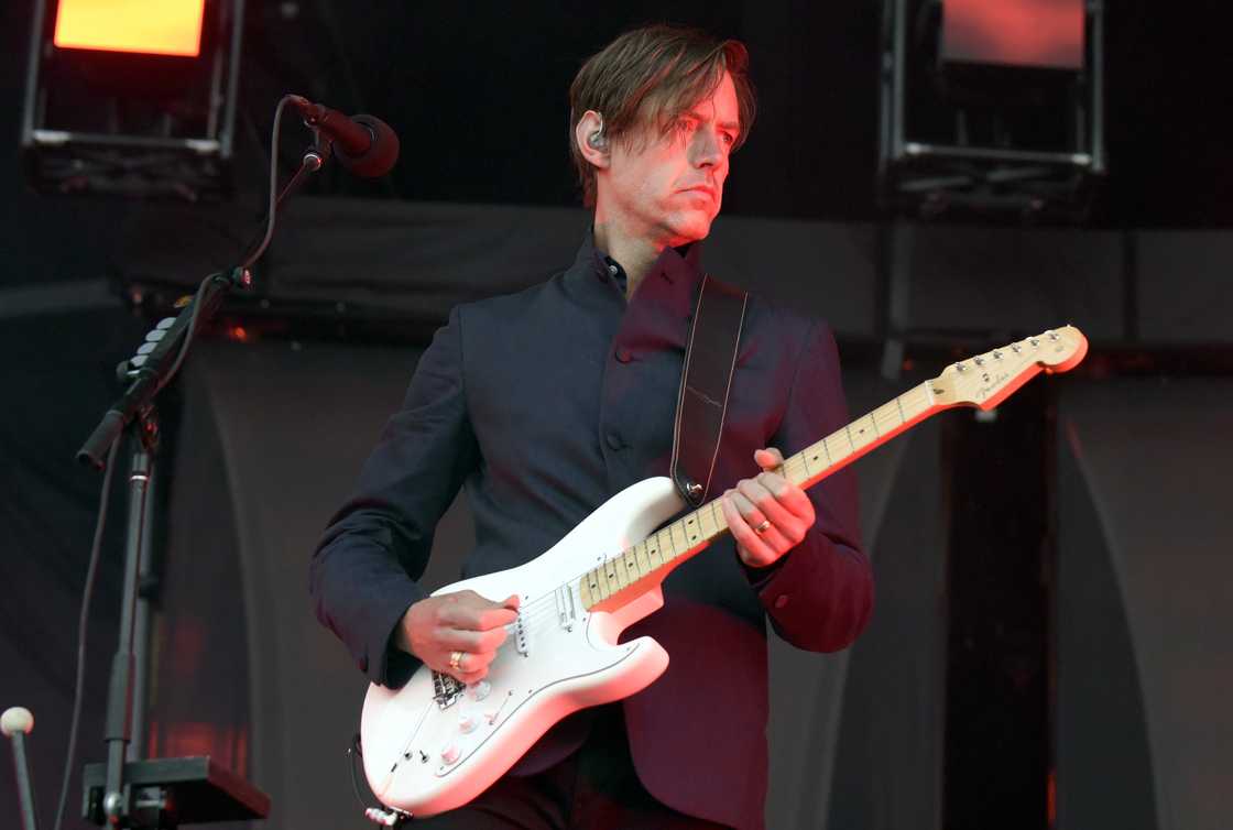Ed O'Brien of Radiohead performs during the Outside Lands Music and Arts Festival at Golden Gate Park in San Francisco Ed O'Brien of Radiohead performs during the Outside Lands Music and Arts Festival at Golden Gate Park in San Francisco