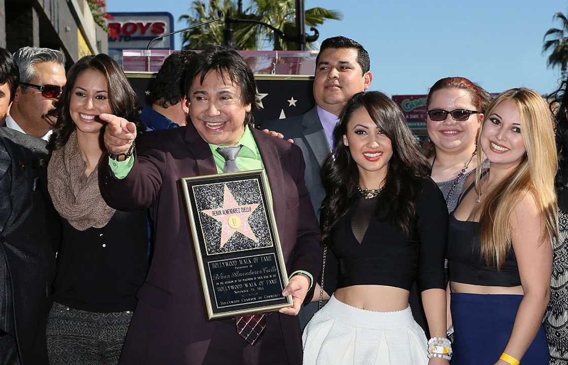 Renan Almendarez Coello (pointing) and actress Francia Raisa (to his right) Renan Almendarez Coello (pointing) and actress Francia Raisa (to his right)