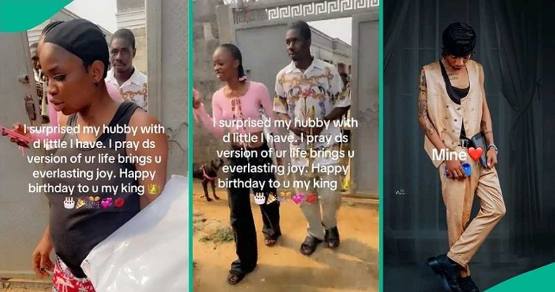 Man reacts as wife surprises him with gifts on birthday