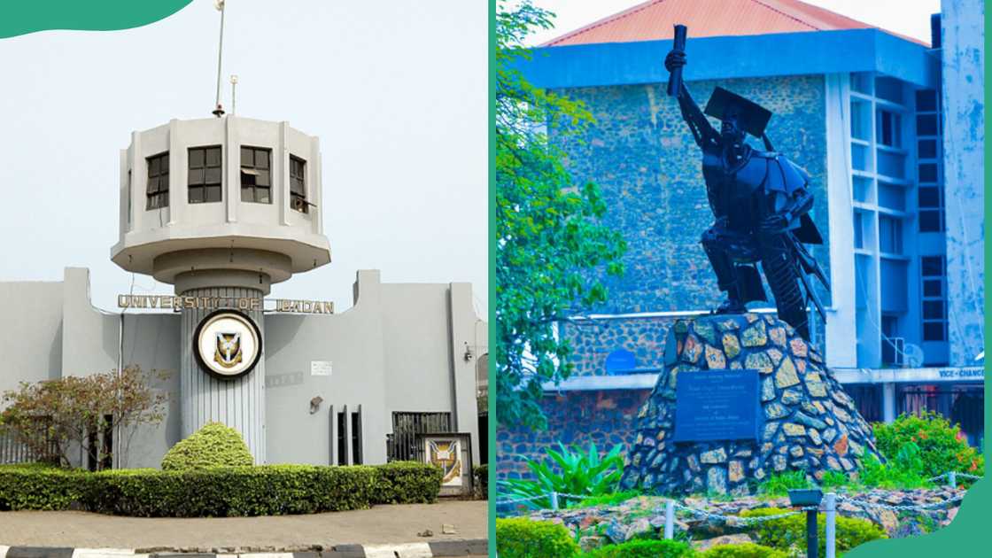 University of Ibadan main entrance and campus grounds University of Ibadan main entrance and campus grounds
