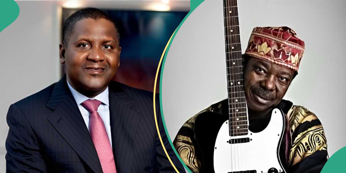 King Sunny Ade and Aliko Dangote’s warm exchange at star-studded event sets social media abuzz