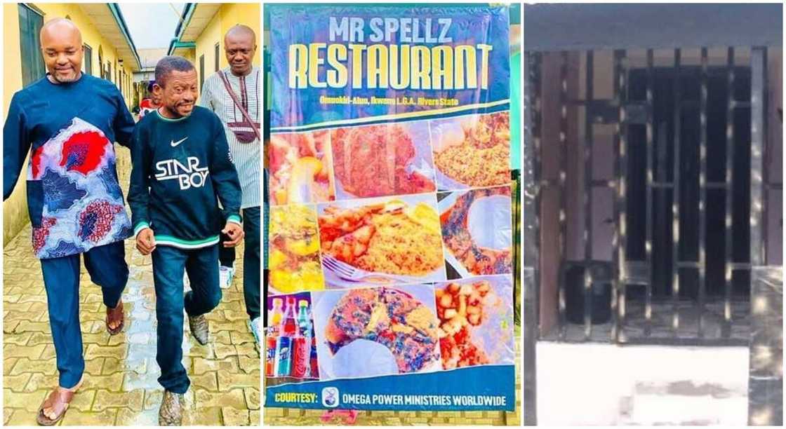 Mr Spells gets an equipped restaurant from OPM pastor Chibuzor Chinyere. Mr Spells gets an equipped restaurant from OPM pastor Chibuzor Chinyere.
