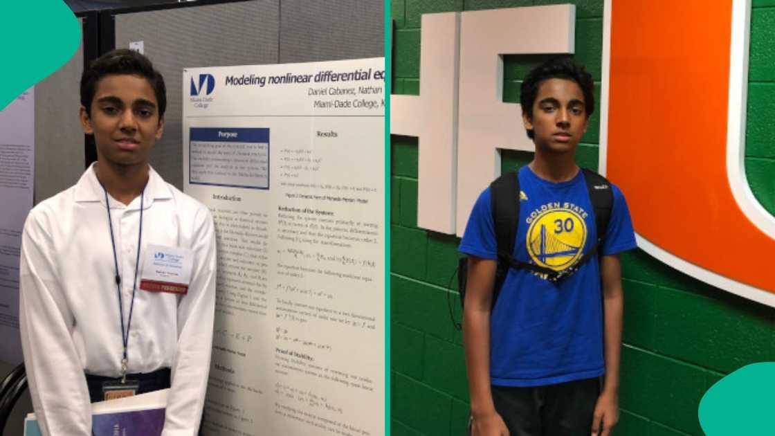 Nathan Thomas, now the world's youngest male professor, began teaching at Miami Dade College at just 18 years and 346 days old. Nathan Thomas, now the world's youngest male professor, began teaching at Miami Dade College at just 18 years and 346 days old.