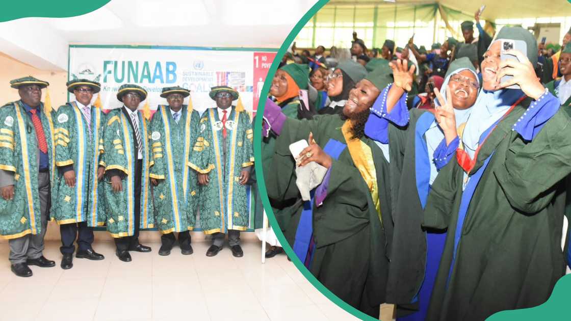 FUNAAB staff and students dancing during a recent graduation ceremony