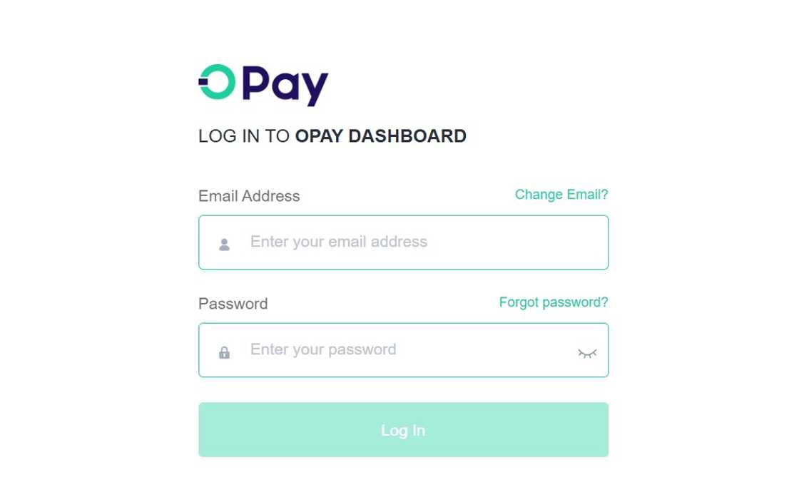 A screenshot of Opay dashboard A screenshot of Opay dashboard