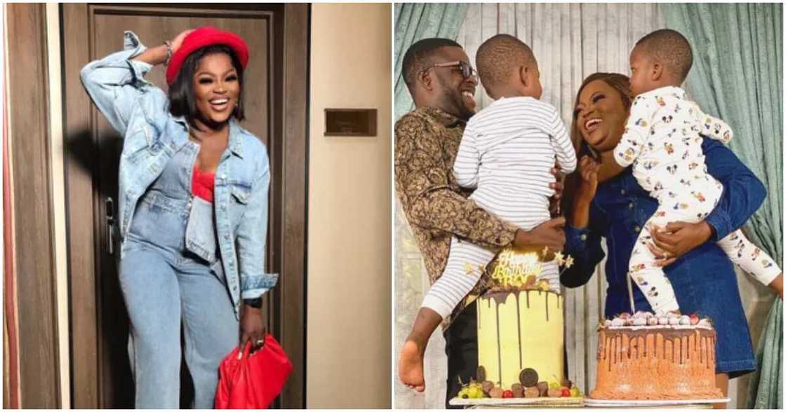 Funke Akindele and her family Funke Akindele and her family