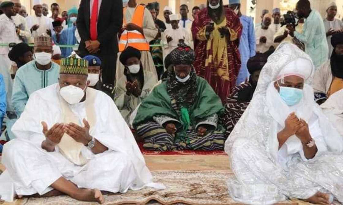 Gwamna Inuwa Yahaya da Sarkin Gombe Gwamna Inuwa Yahaya da Sarkin Gombe