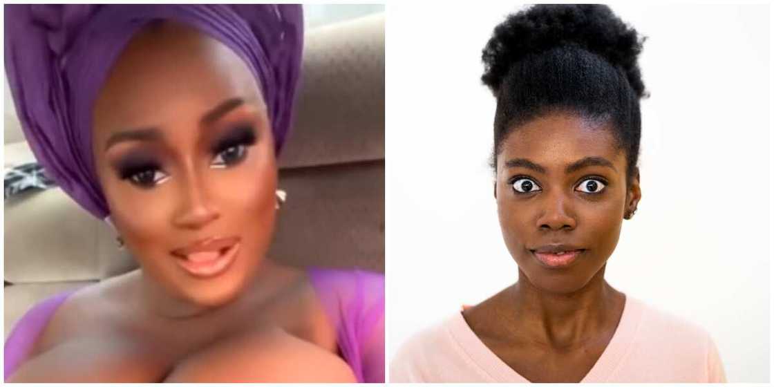 Asoebi lady flaunts bosoms Asoebi lady flaunts bosoms