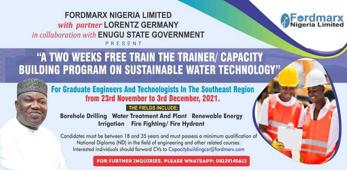 Water Technology: Enugu Govt Collaborates with Firms on Free Training of South East Graduates Water Technology: Enugu Govt Collaborates with Firms on Free Training of South East Graduates